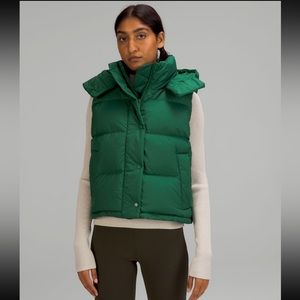 lululemon wunder puff cropped vest